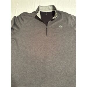 Adidas Men's Elevated 1/4 Zip Pullover Golf Size 2XL Light Grey RETAILS $70 NWT